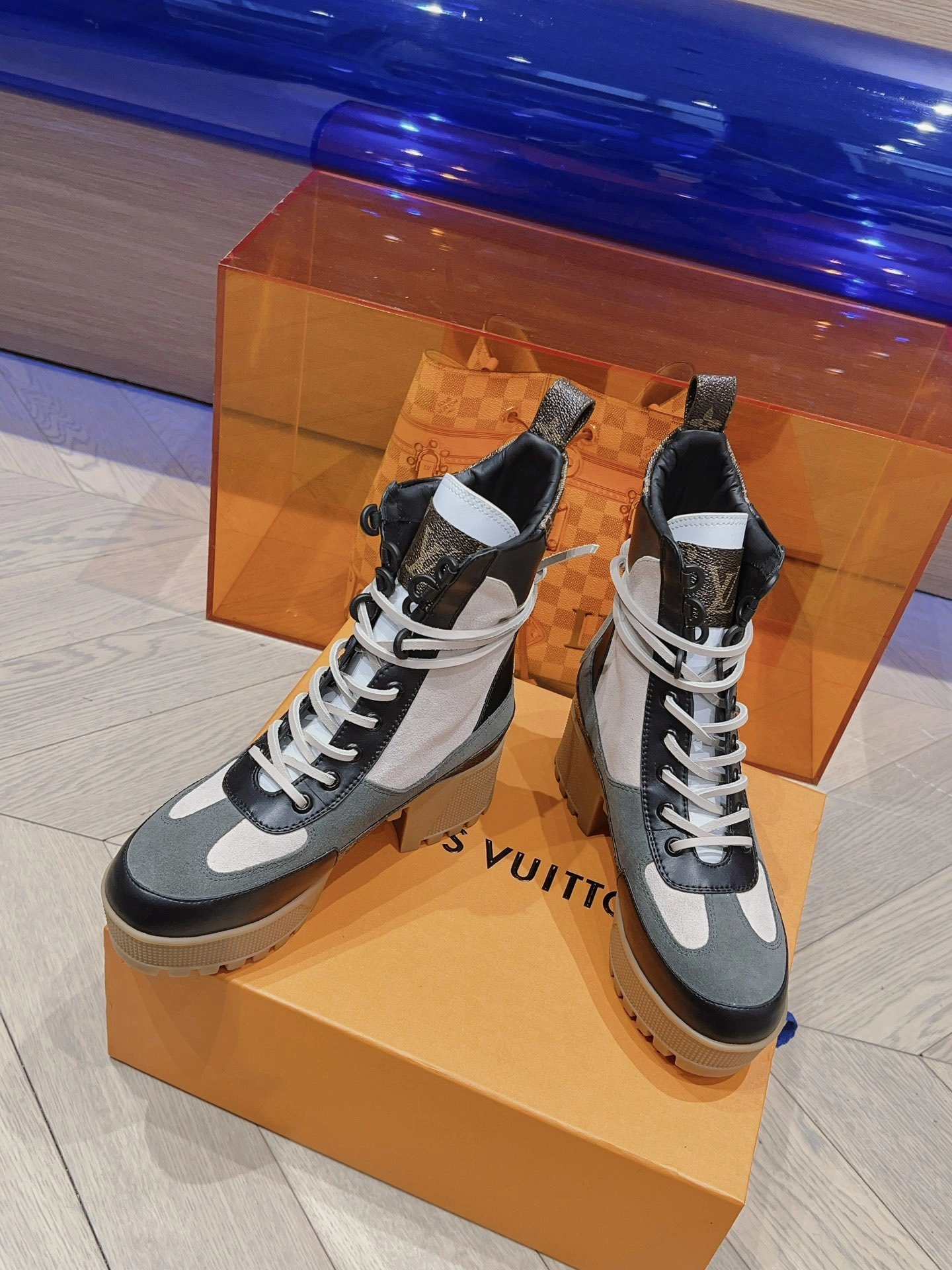 COCO-- 8V 1AAP89 Cowhide Heel height 7cm Waterproof 3.5cm item:D-X000F1913S